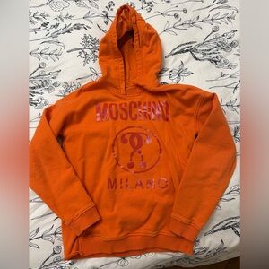 Moschino Kids Orange Hoodie Sweater size 14